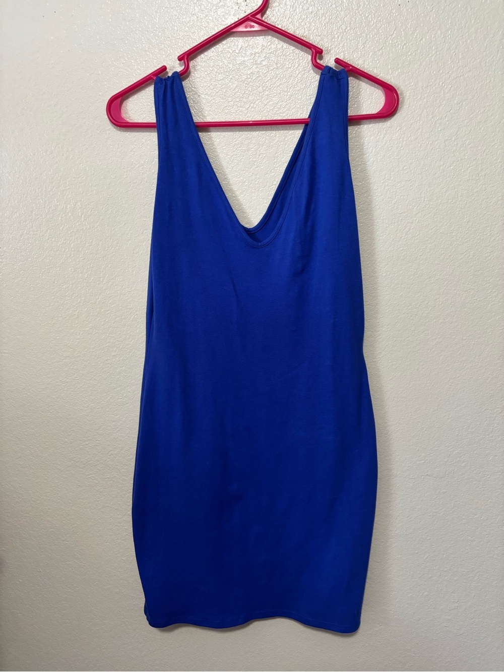 Sexy Royal Blue V-Neck Tank Dress size XL